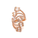 Fashionista 3.80 cttw Diamond 18K Rose Gold Ring 05282