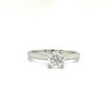 14K White Gold .80 ct Solitaire Diamond Ring 02804