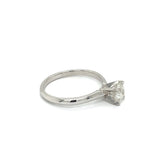 14K White Gold .80 ct Solitaire Diamond Ring 02804