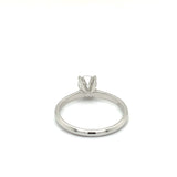 14K White Gold .80 ct Solitaire Diamond Ring 02804