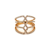 Fashionista .68 cttw Diamond 18K Rose Gold Ring 04065