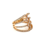 Fashionista .68 cttw Diamond 18K Rose Gold Ring 04065