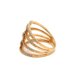 Fashionista .68 cttw Diamond 18K Rose Gold Ring 04065