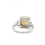 Halo Style 3.65 ct Citrine and Diamond Ring 01157