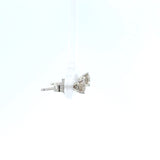 Diamond and 14K White Gold Stud Earrings