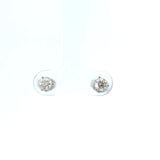 14K White Gold .50 cttw Diamond Earrings 12472