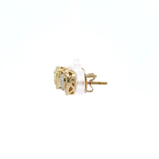 Estate 0.45 Diamond Heart Earrings 13419