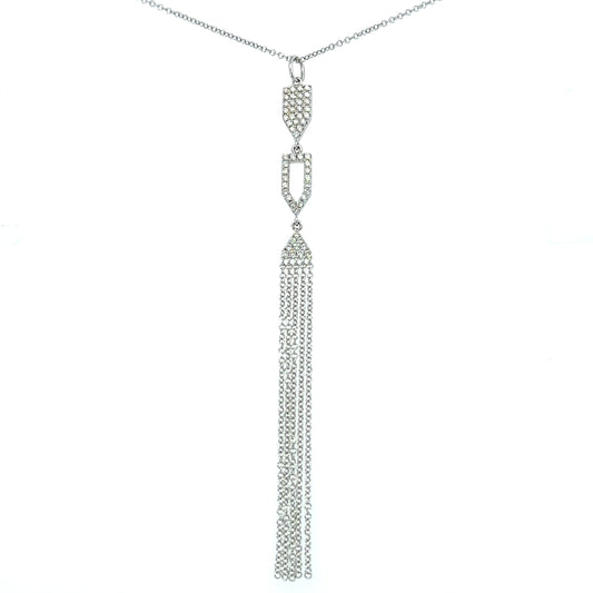 Clyde Duneier .37 cttw Diamond Pendant With Chain 08496