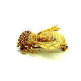 Estate 14K Yellow Gold Bumble Bee Brooch 27 mm 26 mm 14263