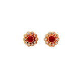 E.H. Collection .65 cttw Ruby and Diamond Earrings 06815