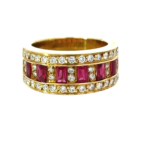 Designer EMJ 1.23 cttw Ruby Diamond Ring 13697