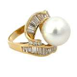 Estate 12.60 mm South Sea Pearl 2.05 cttw Diamond Ring 13521