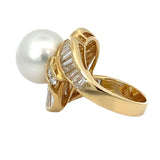 Estate 12.60 mm South Sea Pearl 2.05 cttw Diamond Ring 13521