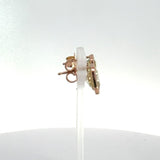 Designer Maya Lianna 3.07 cttw Natural Fancy Brownish Yellow Diamond (GIA) 14K Rose Gold Earrings 14745