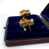 Estate Italian Designer Casa Damiani 13.86 cttw Citrine 18K Yellow Gold Earrings 14784