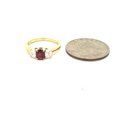 Dallas Estate Tiffany & Co.50 ct Ruby .50 cttw Diamond Yellow Gold Ring 14911