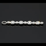 Italian Manufacturer Custom Made 10 Stone .25 cttw Diamond 18kt. White Gold Pendant