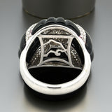 Effy Onyx & Diamond 14K White Gold Ring