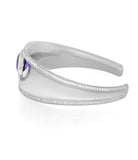 New Chopard Imperiale Collection Amethsyt & Diamond White Gold Bangle MSRP $25470 14483