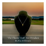 The Classic Diamond Golf Tee Pendant 15553