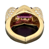 Estate Italian 1.50 cttw Diamond 2.01 ct Tourmaline Designer Ring 14532