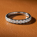 Maya Lianna 0.74 Ctw. Diamond and 14K White Gold Wedding Band