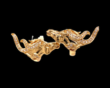 Diamond and 14K Yellow Gold Horse Earrings