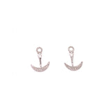 Clyde Duneier Anchor Diamond 14K White Gold Earrings