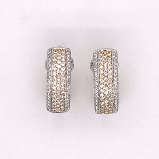 1.30 cttw Diamond Latch Back Earrings 00103