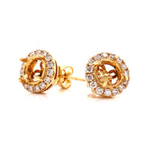 Maya Lianna .47 cttw Diamond 14K Yellow Gold Earring Jacket 02558