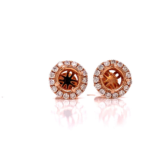 Maya Lianna .31 cttw Diamond Rose Gold Earring Jacket 02569