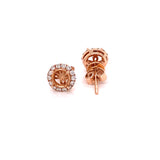 Maya Lianna .25 cttw Diamond 14K Rose Gold Earring Jacket 02649