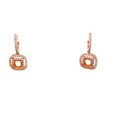 Maya Lianna .85 cttw Diamond 14K Rose Gold Earring Jacket 02659