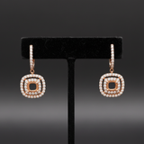 Maya Lianna Diamond and 14K Rose Gold Dangle Jacket for Earrings