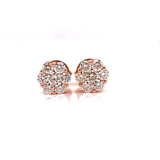 Maya Lianna .50 cttw Diamond Cluster Earrings 03486