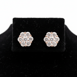 Maya Lianna Diamond and 14K Rose Gold Cluster Earrings