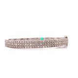 White Gold 3.05 cttw Diamond Bangle 03613