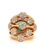 Fashionista 1.40 cttw Diamond Flower Ring 03979