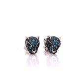 E.H. Collection Panther Blue Diamond Earrings 04974