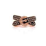 E.H. Collection .57 cttw Diamond Belt Style Ring 07222