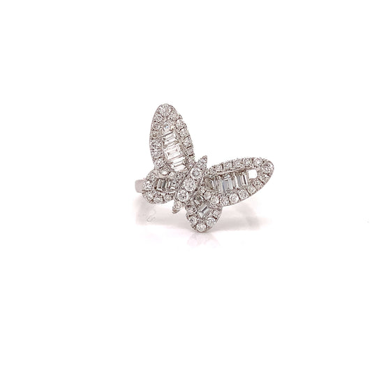 Fashionista 1.33 cttw Diamond Butterfly Ring 09780