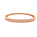 Fashionista Rose Gold 2.00 cttw Diamond Bangle 09791