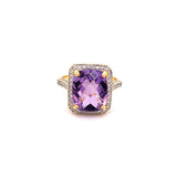 Clyde Duneier 5.50 ct Amethyst and Diamond Ring 09806