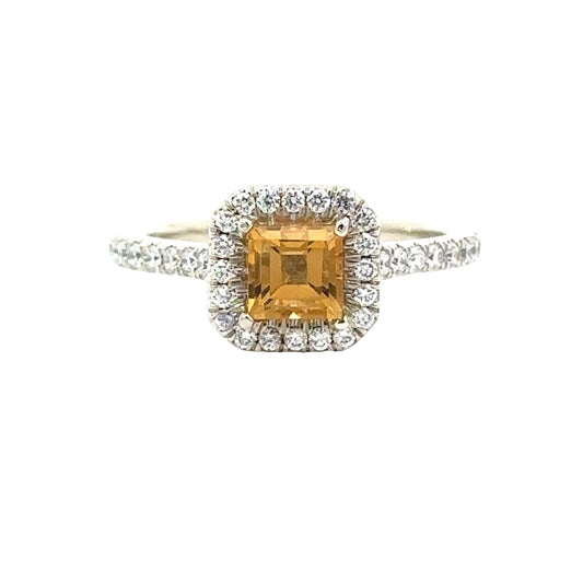 Designer Martin Flyer Citrine and Diamond Ring 14850