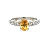 Maya Lianna .36 cttw Citrine and Diamond Ring 14851