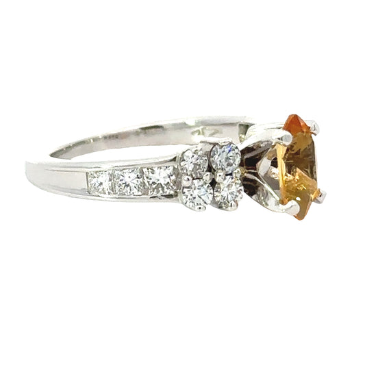 Uni Design Citrine and Diamond Ring 14852