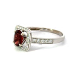 Imagine Bridal Garnet and Diamond Ring 14856