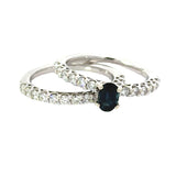 Maya Lianna Sapphire and Diamond Bridal Set Ring 14861