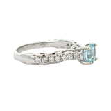 Maya Lianna Aquamarine and Diamond Ring 14864