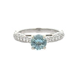 Maya Lianna Aquamarine and Diamond Ring 14864